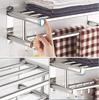 Towel Rack Wall Mounted Hand Towel Holder Towel Rail Bathroom Towel Shelf Stainless Steel Towel Shelf for Bathroom