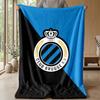 Coperta morbida in pile flanella Club Brugge FC Leggera Accogliente Calda Coperta da lancio per Divano Letto Decorazione Casa