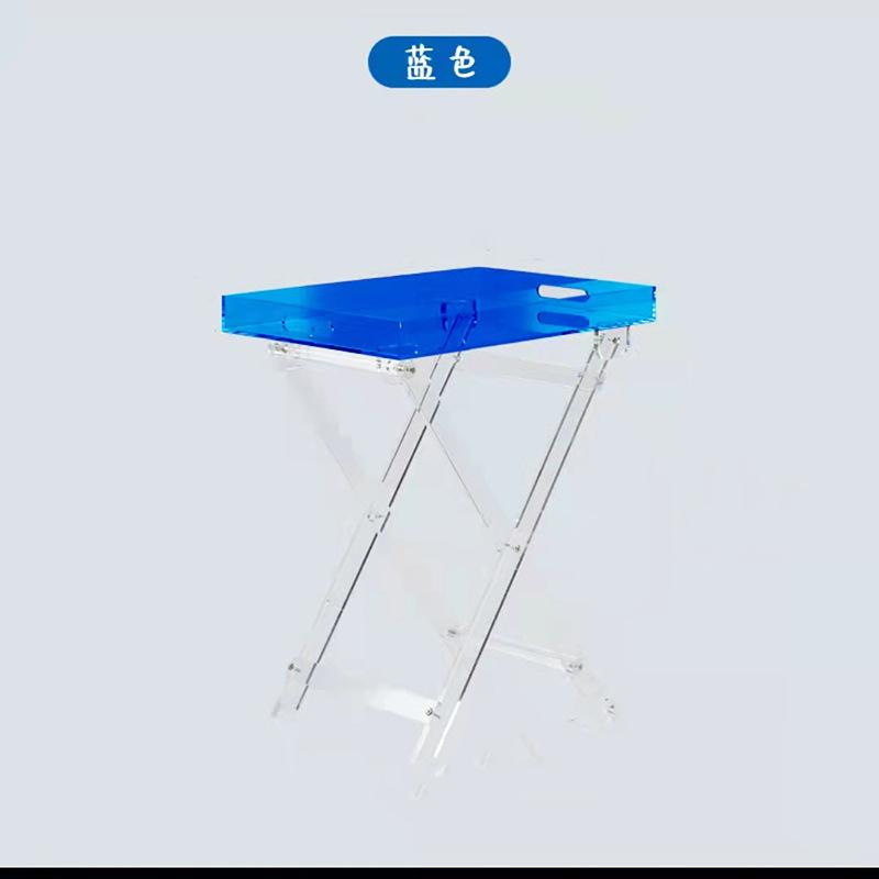 Net rot Nordic acryl falten kaffee tisch transparent kleine tisch seite tisch faltbare hause balkon kaffee tisch