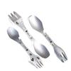 Titanium Multi-functional Camping Cutlery: Knife, Fork, Spoon Combo – Lightweight and Portable for Outdoor Adventures