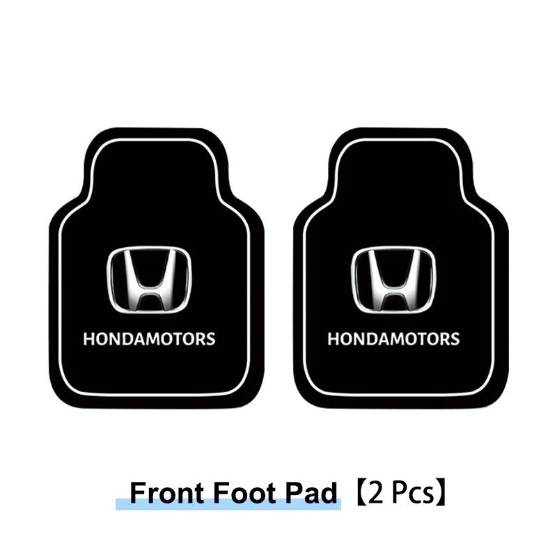 FLVCM1 2/4pcs Leather Car Floor Mats Quality Waterproof For Honda Civic Fit Jazz Accord Pilot CRV Odyssey Passport City Shuttle HRV CRX