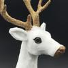 Realistic Reindeer Figures Christmas Decorations Plush Deer Model Collectible Table Desk Ornaments Home Decors Gift
