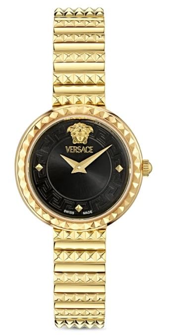 

Greca Goddess Petite Watch VEDFA0524 Gold [Versace] Women s [Used] чорний