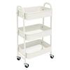 Rollwagen mit Rädern Küchenwagen mit Rädern 3 Ebenen Rollender Wagen Organizer für Schlafzimmer Badezimmer Büro, Mehrzweckwagen