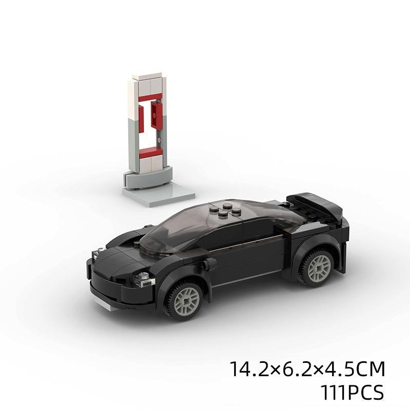 Kinderspielzeug Auto Modell Sportwagen Kompatibel Mit Rennen Kleine Teile DIY Bausteine Puzzle Technologie