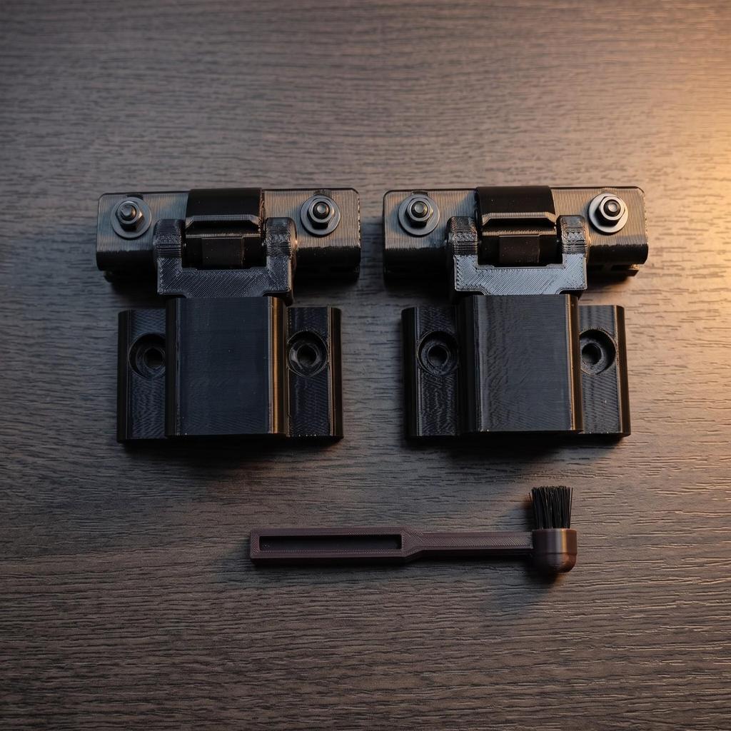 Turntable Hinges with Accessory Easy Installation Dust Cover Hinge Robust