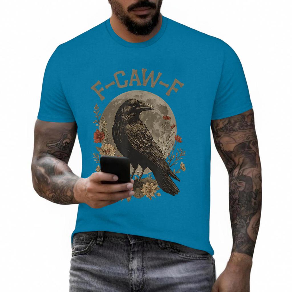 Funny F Caw F Chicken Rooster Cawing F-Caw-F Saying Pun T-Shirt