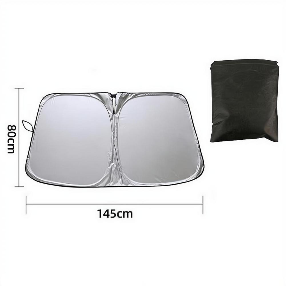 1pc Car Windshield Sun Shade Cover Foldable Front Window Sun Visor Blocks UV Refletive Car Parasol Sunshade Protector CoverWindshield Sunshades 1