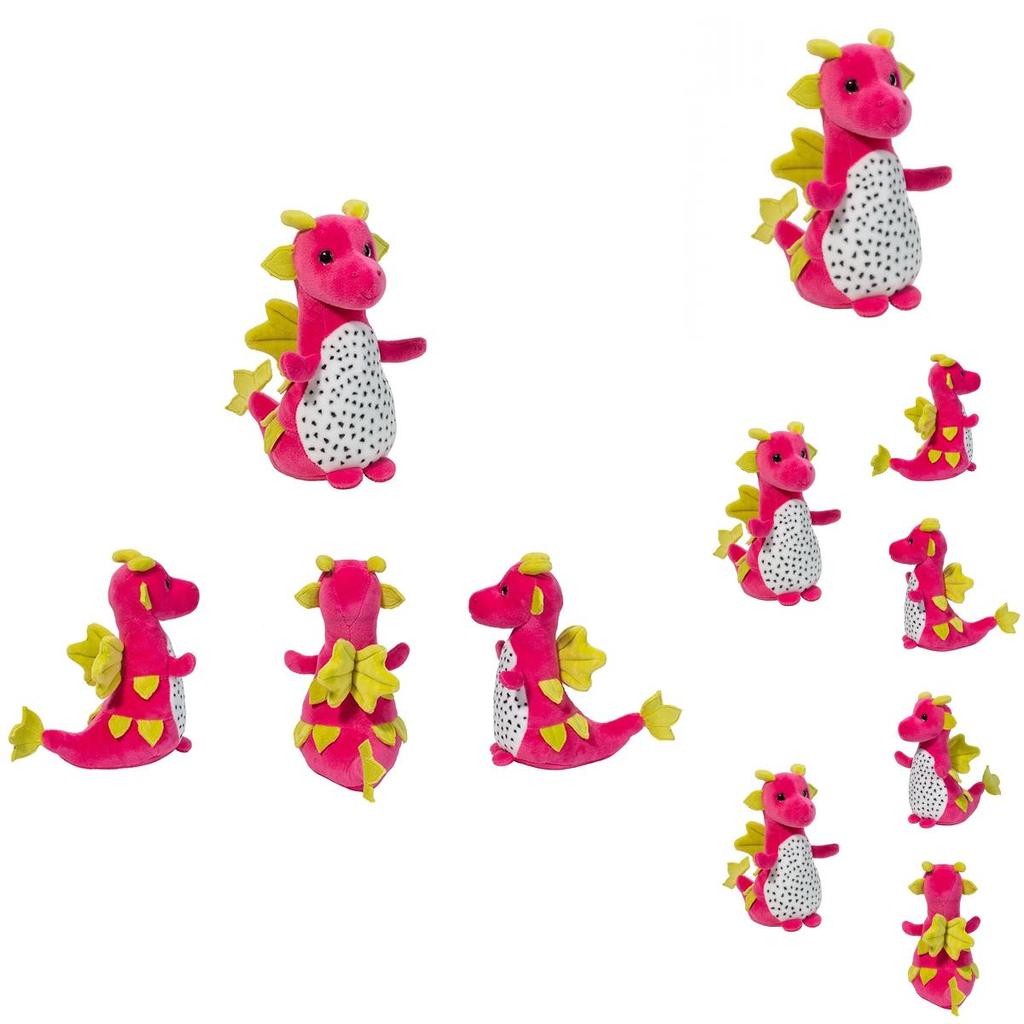 Dragon Fruit Macaroon Pitaya Dinosaur Plush Toy Soft Stuffed Doll For Kids