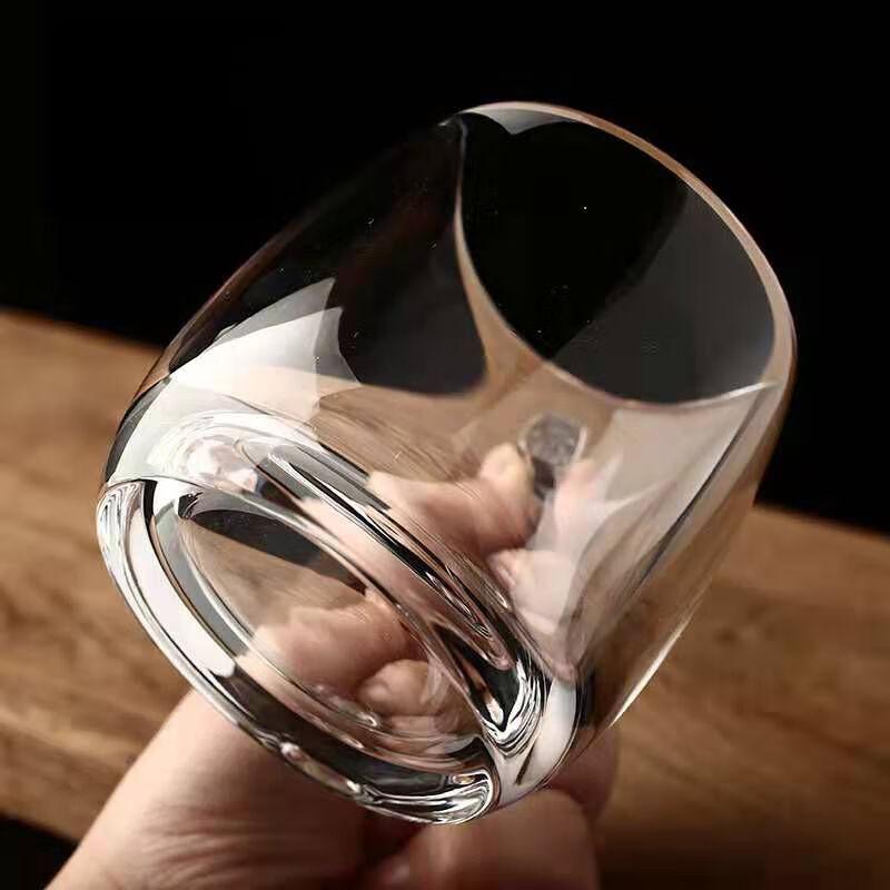 Handcrafted Crystal Teacup with Handle