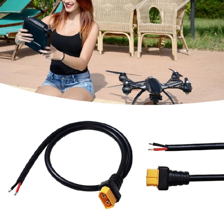 Upgraded XT60 Solar Battery Connector Cable Male Plug Connection Line 18AWG Converters Adapter Cord Wire for Remote Toy