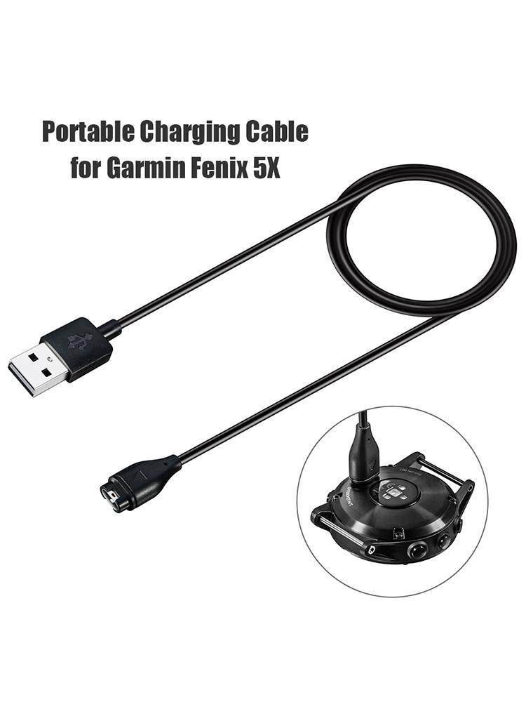 5 PCS 1m USB Fast Charging Data Cable Power Cable Charger Wire For Garmin Fenix 7 7S 7X 6 6S 6X 5 5S 5X Forerunner 245