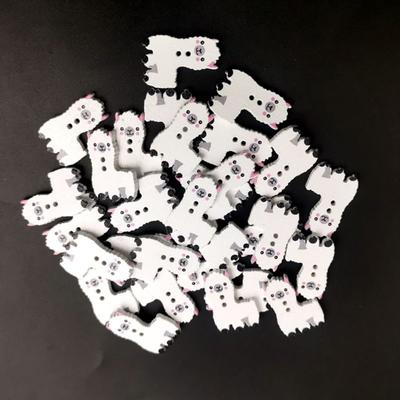 50 szt. Guziki Ekologiczne DIY Alpaca Shape Dekoracyjne guziki do szycia odzieży