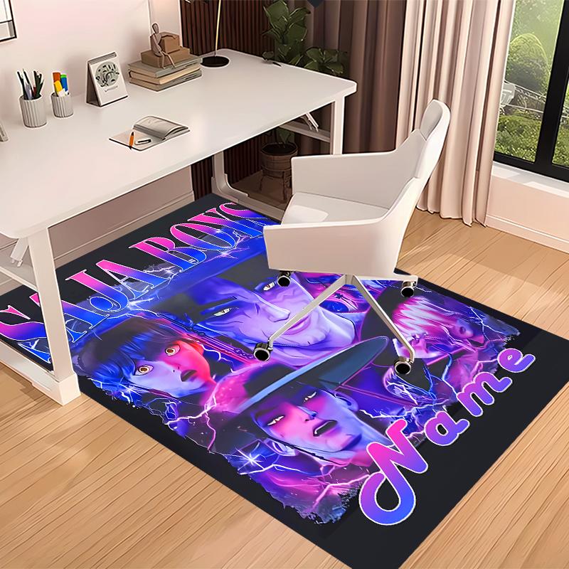 Custom personalization Kpop Demon Hunters Print Area Rug - Soft, Washable Non-Slip Indoor Mat,Living Room,Home&Office Decorative Rug