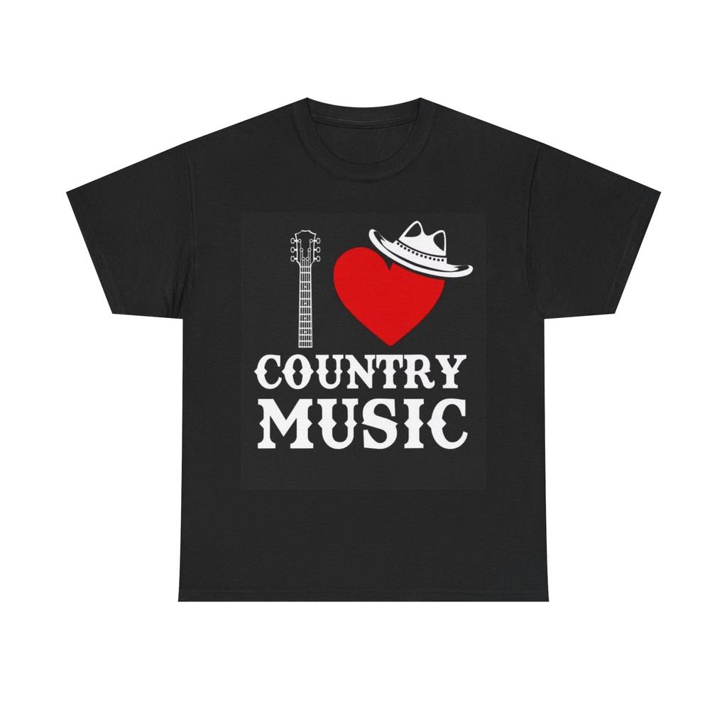 Men's and Women's T-shirts I love Country Music