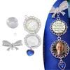 Bridal Bouquet Photo Charm Brooch Elegant Diamonds Inlayed Bowknot Brooch Pin Charm For Bride's Wedding Bouquet