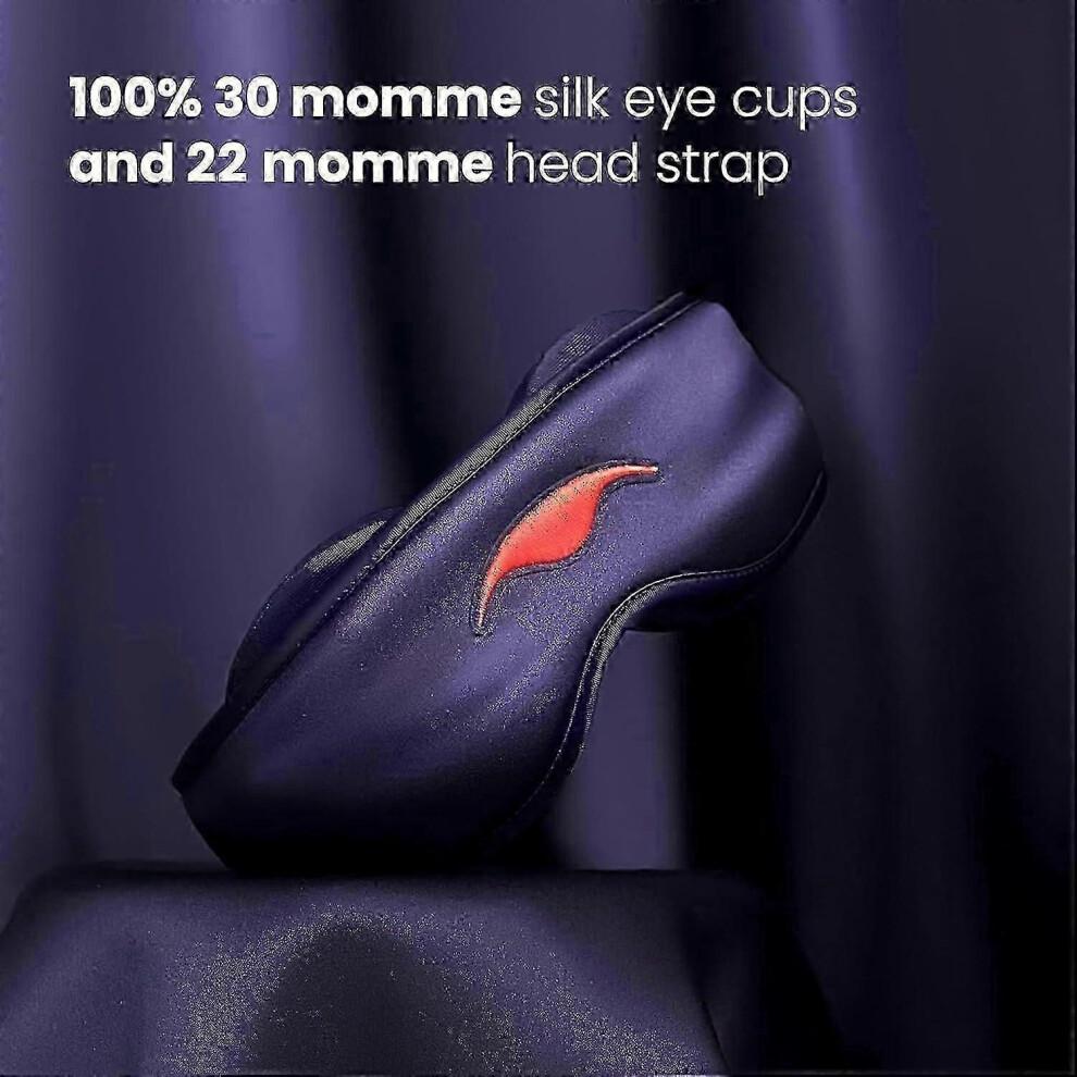 Manta Sleep Mask with 100% Light Blocking and Zero Intraocular Pressure, Comfortable and Adjustable, Perfect for Sleeping