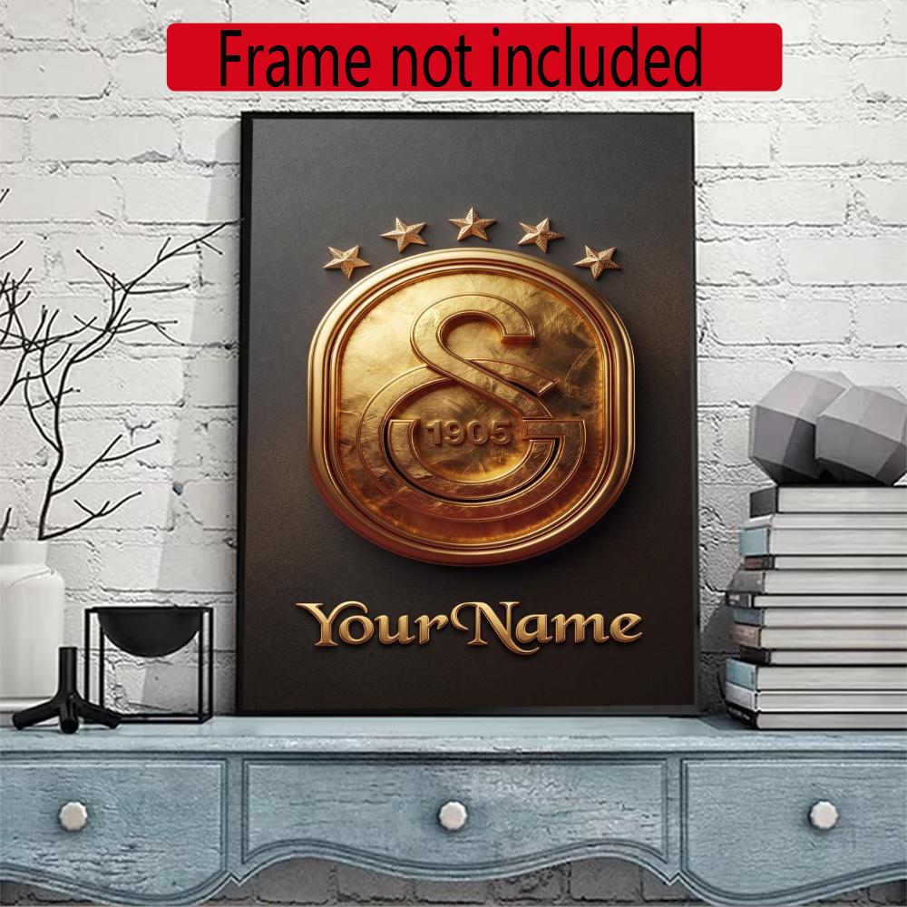Galatasaray Personalized Name Round Diamond Painting Kit Diamond Embroidery Painting Rhinestones Mosaic Frameless Handwork Decoration Arts