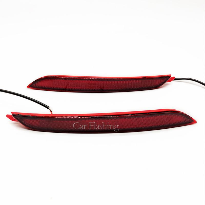 LED Rear Bumper Reflector Light For Hyundai Elantra 2012 2013 2014 Stop Brake Tail Light Fog Lamp with turn signal