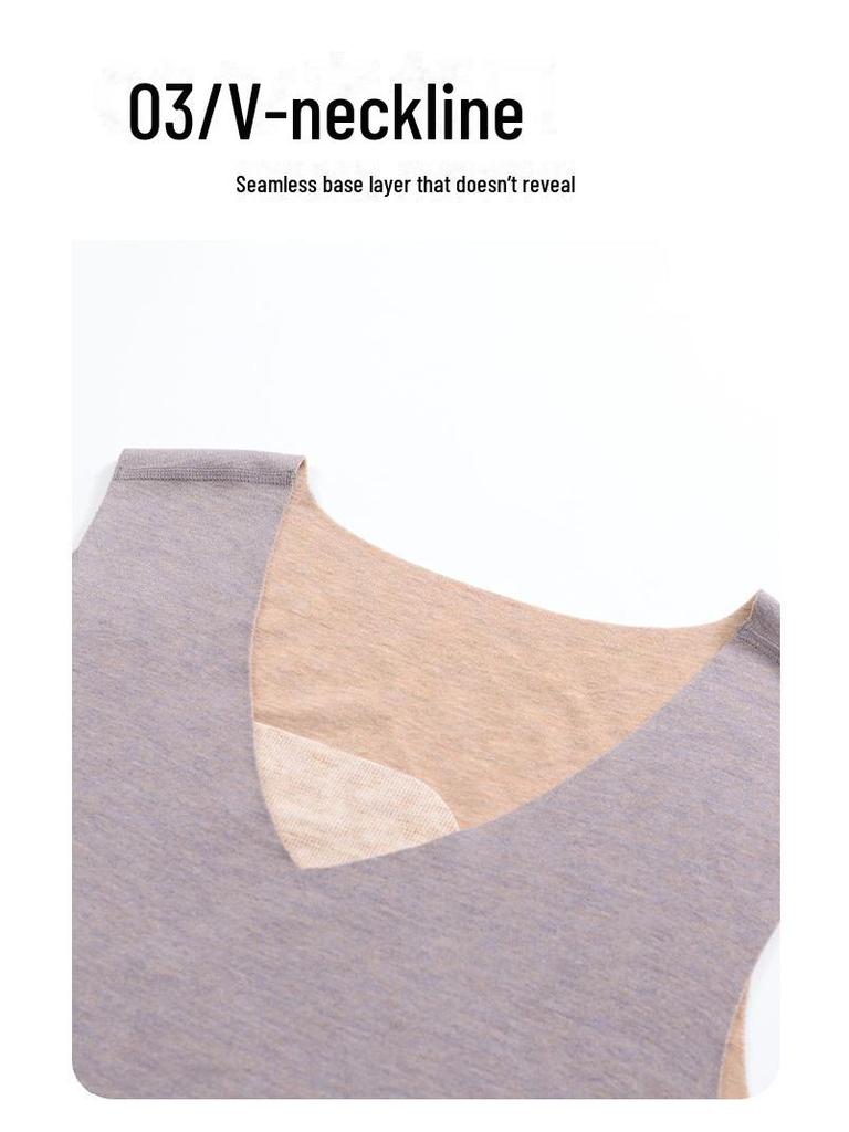 Herren Seide-Kaschmir Antibakterielle Nahtlose Warme Weste für Herbst und Winter