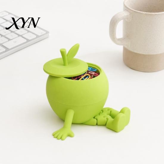 Smooth Edge Storage Container Small Fruit Shaped Container, 3D Printed Candy Items Playful Desk Accessory Box with Movable Joints for Office Desktop,