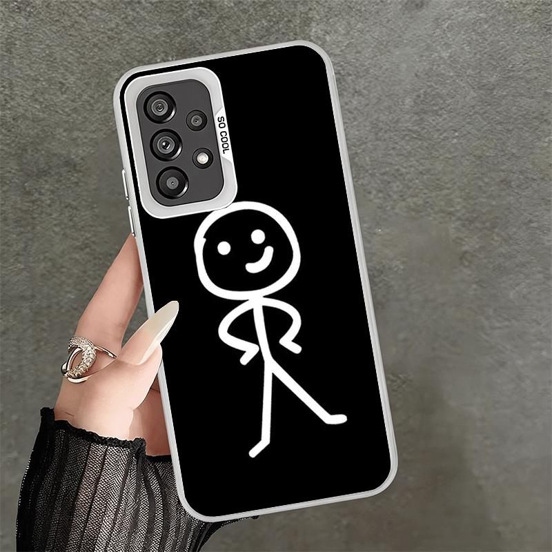 Funny Stickman Matchman Shockproof Phone Case for Samsung A17 A16 A15 A14 A37 A57 A36 A56 A26 A35 A55 A25 A34 A54 A24 A13 A23 A3