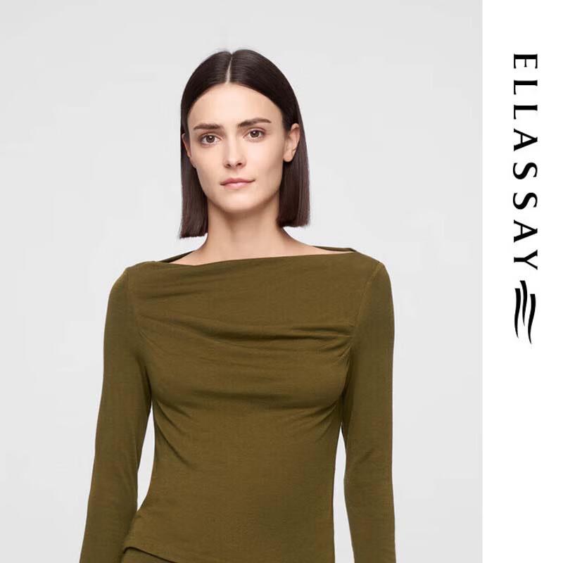 ELLASSAY Женский элегантный трикотажный топ с открытыми плечами M