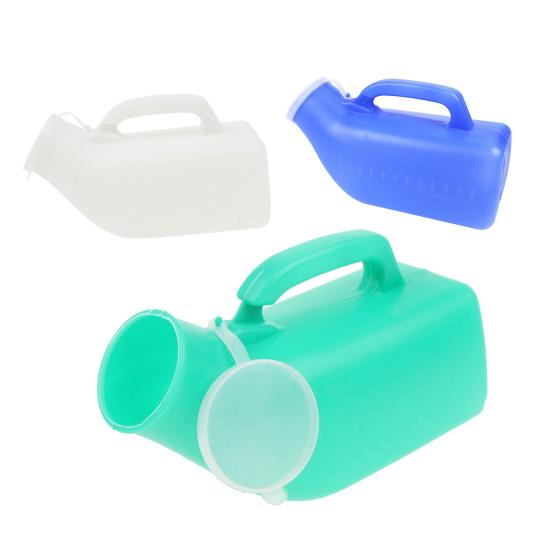 Yousheng 1200 ML Male Urinal with Cap Reusable Plastic Urinal Pot Men Urinal Accessories for Home Elderly Bedridden