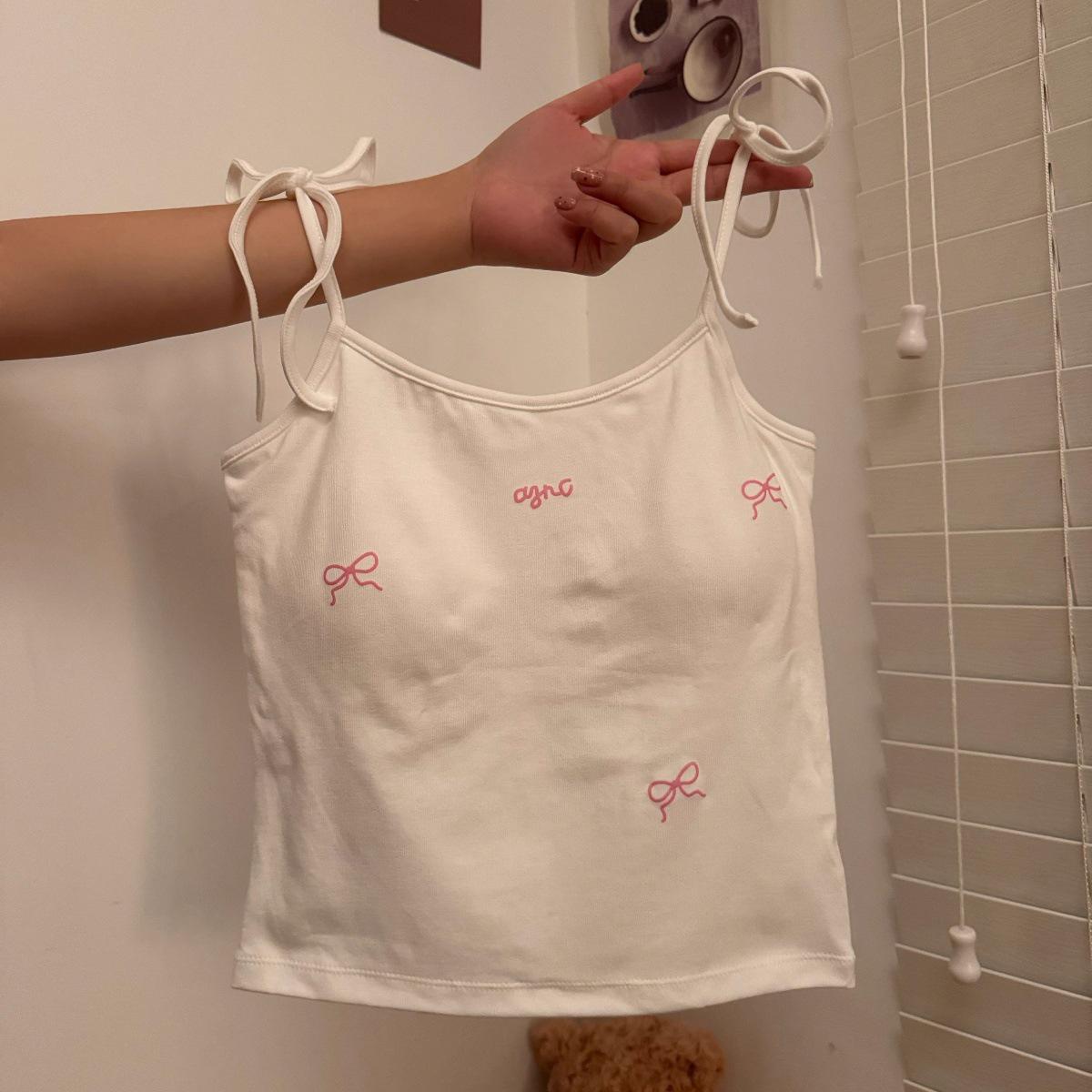 

Дофаміновий камзол на шнурівці з підкладками для грудей: Жіноча літня жилетка Slim Fit One size (fits 40-60 kg) білий