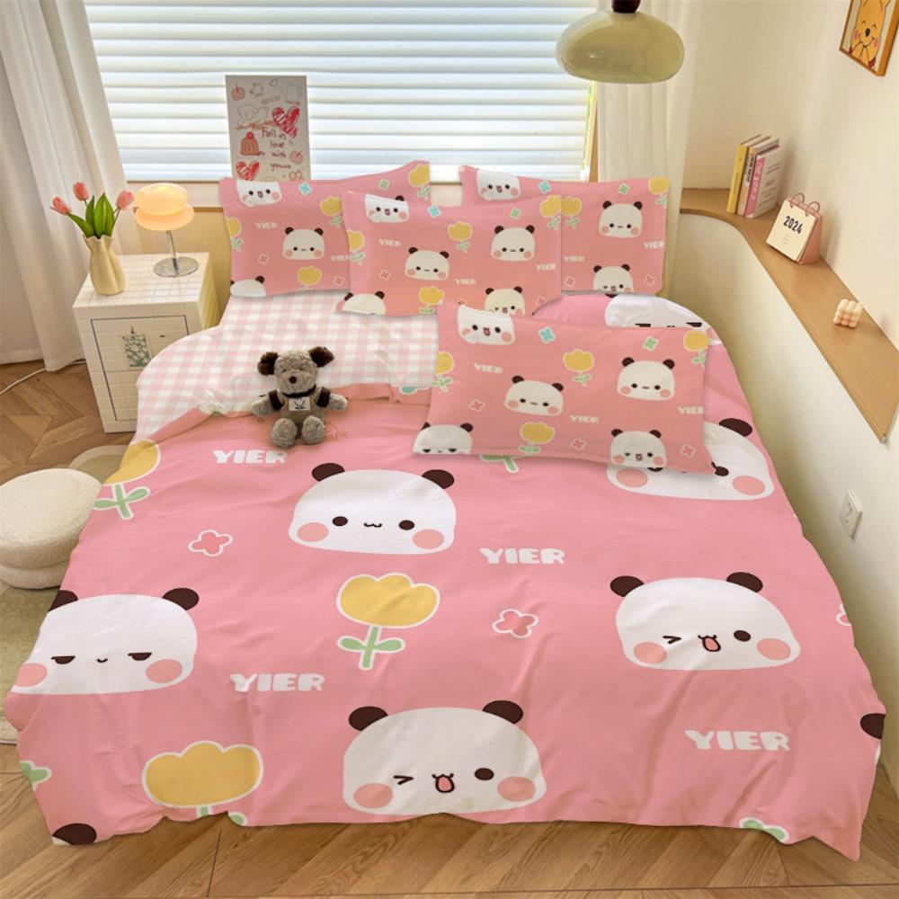 Cartoon Bubu Duvet Cover Pillowcase Bedding Bedroom Decoration Children Gift Adult Single Double Bed Large SizeZip Duvet Cover