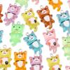 7-Color 15x29mm Translucent Luminous Cat Charms Keychain Accessories
