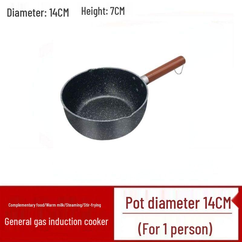 

Yukihira Non-stick Maifan Stone Baby Food & Instant Noodles Pot for Gas Stove