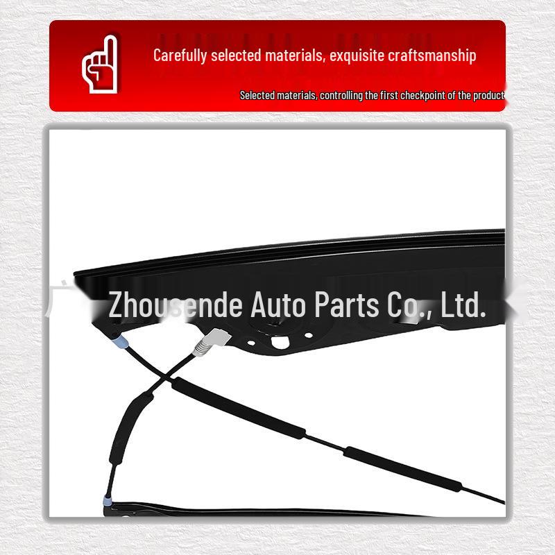 Front Door Window Regulator Bracket for BMW (Part Numbers: 51337138861, 51337138862). Right Front