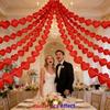 Romantic Heart String 2m 6.5ft Love Heart Hanging Curtain Durable Wedding Garland  Birthday Party