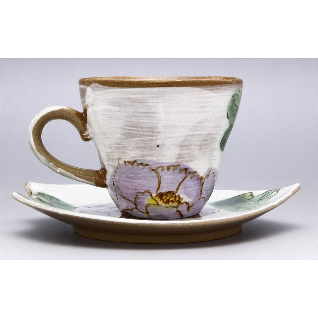 Mino Ware Coffee Bowl Dish Maiden Dance Blue Made in Japan 502-47