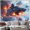 Groot Sci-Fi Strijd Mecha Oorlog Wandkleed Ruimte Episch Kunstwerk Futuristisch Anime Wanddecoratie 180x280cm Print