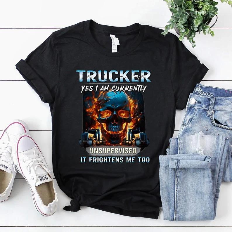 Trucker Shirt | Trucker T-Shirt | Trucker Gift | Truck Driver Shirt | Trucker Ye S