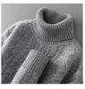 Men's 100% Pure Wool High Neck Jacquard Sweater - Autumn/Winter 2025 Collection