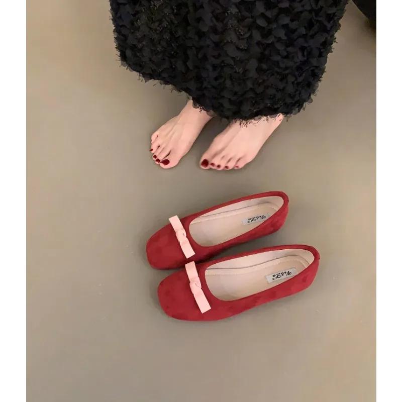 

Round Toe Casual Loafers Women s Flats Ladies Elegant Butterfly-Knot Comfortable Shoes Women Soft Classic Office Shoes Female 35