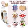 100-500pcs Thank You For Supporting My Small Business Floral Sticker Gift Packaging Seal Label Scrapbooking Stationery Sticker
