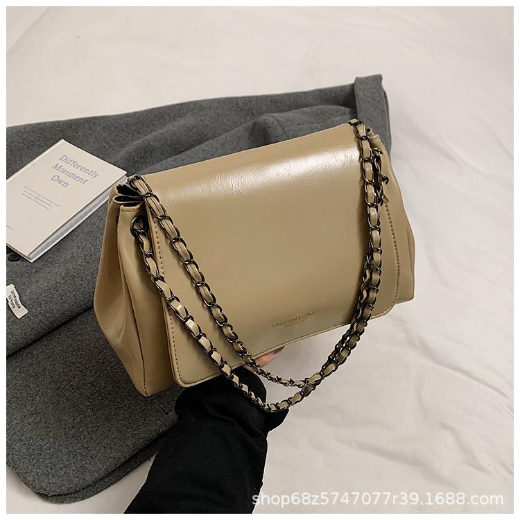 Casual retro niche bag women's 2025 new women's bag autumn and winter popular versatile chain messenger bag shoulder bag women