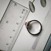 Серебряное кольцо с натуральным рубином 0.533ct, вес изделия 2,2 гр (2187851)