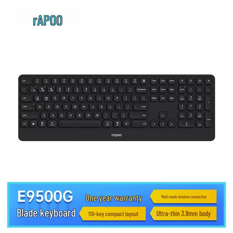 

Rapoo E9500G Multi-mode Wireless Keyboard