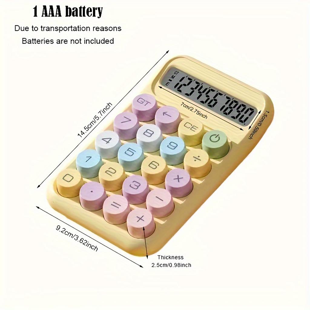 1pc Big Button Portable Children's Calculator-a Friendly Counting Tool Suitable for Children