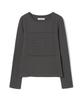 MILLO WOMEN Layered Lettering T-Shirt [Charcoal]