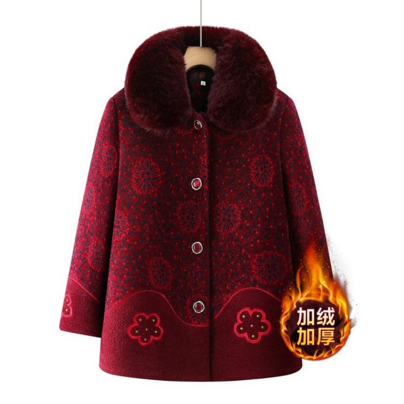 Winter Coat Women's Imitation Mink Coat Piled Thick Clothes Warm Cotton-padded Jacket