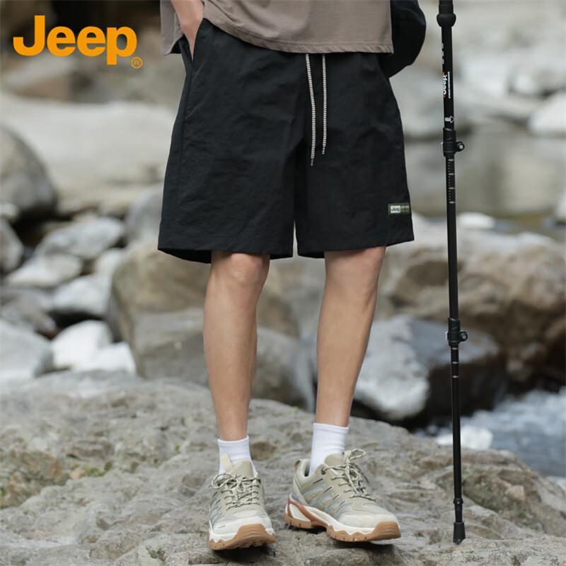 JEEP Men's Ice Silk Straight Casual Bermuda Shorts