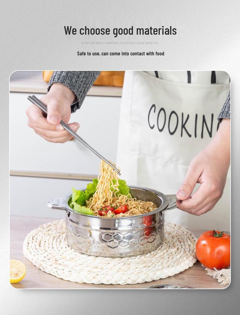 Stainless Steel Insulated Pot Set with Lid - Large Capacity 3/4/5 Piece for Africa: Ideal for Household Use, Rice, and Boiling Water.