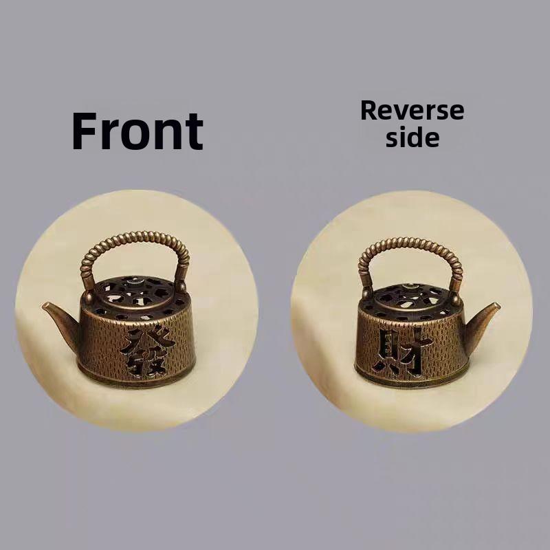 Mini Lucky Incense Burner Chinese Style Auspicious Clouds Creative Home Decor Natural Aromatherapy for Indoor Use and Meditation