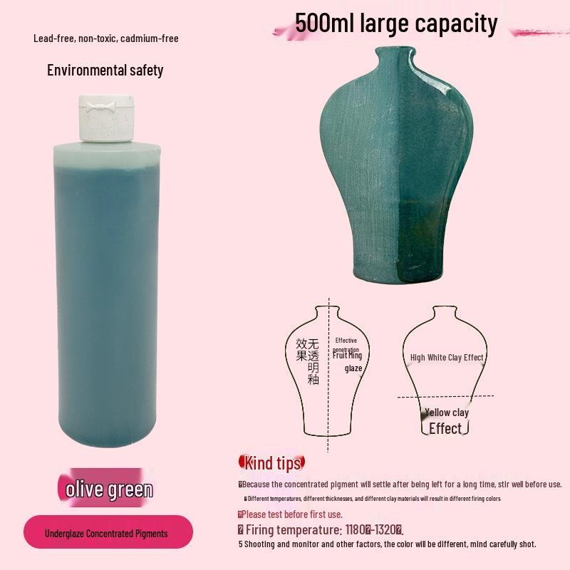Konzentrierte wasserbasierte Keramik-Unterglasurpigmente für DIY- & Studentenprojekte